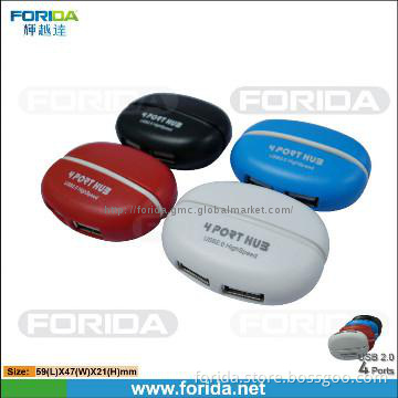 round shape usb hub Gifts Colorful Computer usb 4 port hub